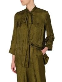 Erdem Jacquard Button-Front Blouse on SALE at Saks Off 5th