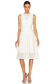 Erdem Mackenzie Dress in Ecru FWRD at FWRD