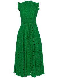 Erdem broderie-anglaise Flared Midi Dress - at Farfetch