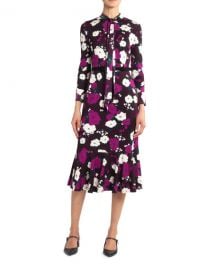 ErdemHilma Bow Flounce Dress at Neiman Marcus