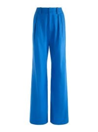 Eric Linen Pant In True Blue Alice Olivia at Alice + Olivia
