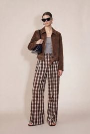 Erica Faux Suede Jacket in Flocked Fabric fbrqcom at Fabrique