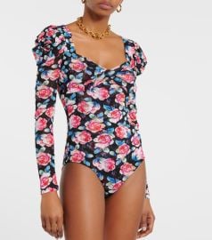 Erik floral mesh bodysuit in pink - Diane Von Furstenberg at Mytheresa