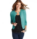 Erin's green heart sweater on The office at Loft