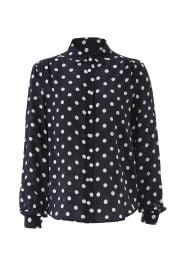 Eryn Polka Dot Top by  LK Bennett at Rent The Runway