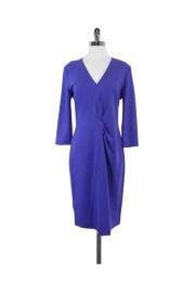 Escada - Periwinkle Long Sleeve Dress Sz L Current Boutique at Current Boutique