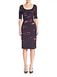 Escada - Printed Fil Copupe Sheath Dress at Saks Fifth Avenue