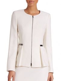 Escada - Wool Zip-Front Peplum Jacket at Saks Fifth Avenue