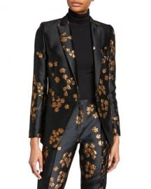 Escada Begasha Floral Slim Blazer at Neiman Marcus