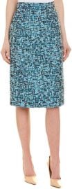 Escada Blue Pencil Skirt at Amazon