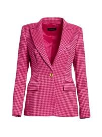 Escada Houndstooth Peak Lapel Blazer at Saks Off 5th