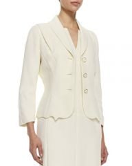 Escada Scalloped-Hem Topper Jacket at Neiman Marcus