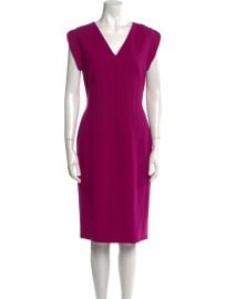 Escada Virgin Wool Knee Length Dress at The Real Real