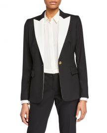 EscadaBavoya One-Button Jacket at Neiman Marcus