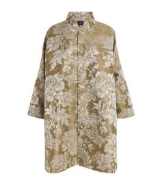 Eskandar Jacquard Stand-Collar Coat at Harrods