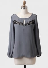 Esme Lace Detail Blouse at Ruche