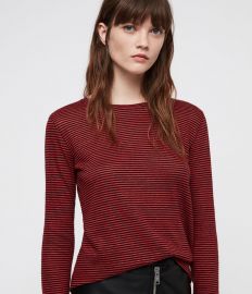 Esme Linen Stripe T-shirt at All Saints