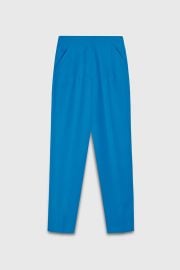 Esme Slim-Leg Trousers Turquoise Wool - Welcome to the Fold LTD at The Fold