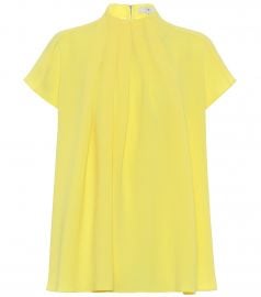 Esme pleated cr  pe top at Mytheresa