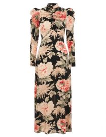 Espionage Drape Dress in Peony Print by Zimmermann at Zimmermann