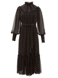 Espionage polka-dot silk-chiffon midi dress at Matches