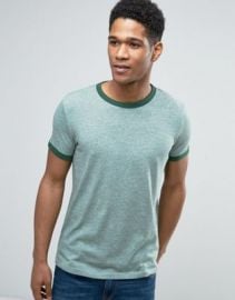 Esprit Crew Neck Slubby Ringer T-Shirt at asos com at Asos