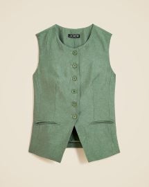 Essential Cutaway Vest Top In Textured Satin For Women JCrew at J. Crew