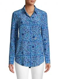 Essential Floral Silk Shirt at Saks Off 5th