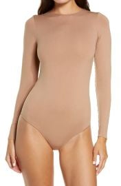 Essential Long Sleeve Crewneck Bodysuit at Nordstrom