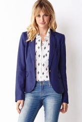 Essential linen blazer at Forever 21