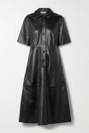 Essentials Leather Shirtdress by Co at Net A Porter