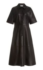 Essentials Leather Shirtdress by Co at Moda Operandi