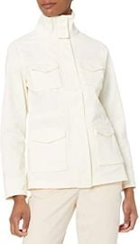 Essentials Women39s Utility Jacket Off White Large  Clothing Shoes amp Jewelry at Amazon