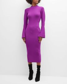 Essentiel Antwerp Cuivre Knitted Midi Dress at Neiman Marcus