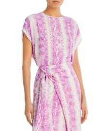 Essentiel Antwerp Dion Printed Cap Sleeve Top Bloomingdales at Bloomingdales