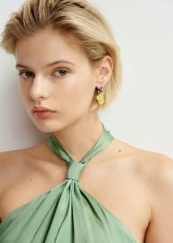 Essentiel Antwerp Hoop Earrings with Tape at Essentiel Antwerp