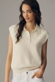 Essentiel Antwerp Joline Embellished Sweater at Anthropologie