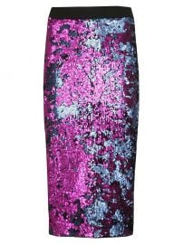 Essentiel Antwerp Sequined Pencil Skirt at Italist