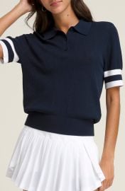 Essex Mesh Stitch Polo Sweater at Nordstrom