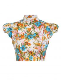 Estelle Tie Top Cream Floral Online  Zimmermann at Zimmermann