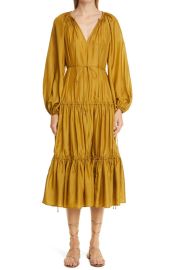 Estelle Tiered Silk Midi Dress by Zimmermann at Nordstrom