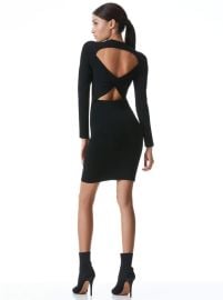 Estelle Two Way Mini Dress In Black Alice And Olivia at Alice + Olivia