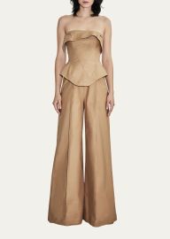 Et Ochs Hudson Corset Bustier Wide Leg Jumpsuit at Bergdorf Goodman