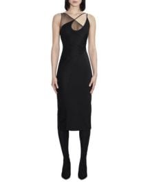 Et Ochs Kaia Mesh Overlay Midi Dress Bloomingdales at Bloomingdales