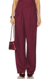 Et Ochs Leon Asymmetric Pant In Ox Blood at Revolve