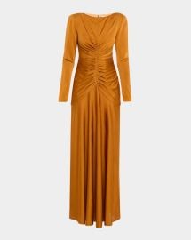 Et Ochs Thea Ruched Glossy Jersey Gown at Neiman Marcus