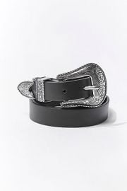 Etched Faux Leather Hip Belt at Forever 21