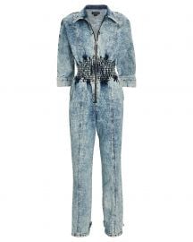 Eti Acid Wash Denim Jumpsuit at Intermix