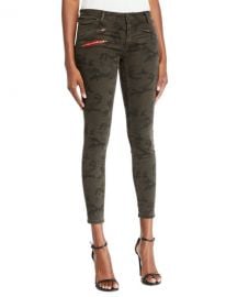 Etienne Marcel Camo-Print Cropped Skinny Jeans at Neiman Marcus