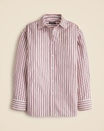 Etienne Oversized Shirt In Striped Cotton Poplin For Women JCrew at J. Crew